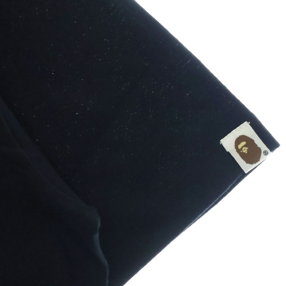 A BATHING APE(アベイシングエイプ) ABC CAMO COLLEGE ATS TEE ABC カモ カレッジ ATS 半袖Tシャツカットソー ブラック