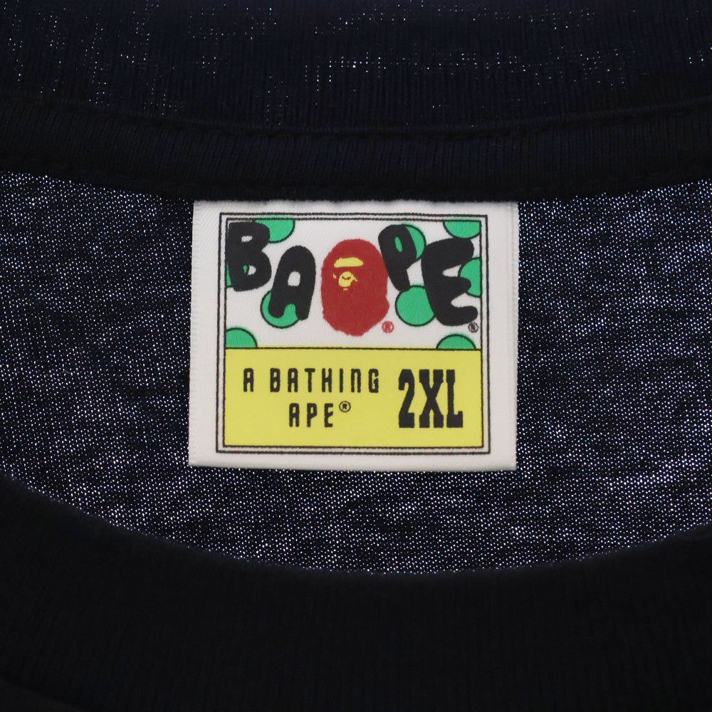 A BATHING APE(アベイシングエイプ) ABC CAMO COLLEGE ATS TEE ABC カモ カレッジ ATS 半袖Tシャツカットソー ブラック