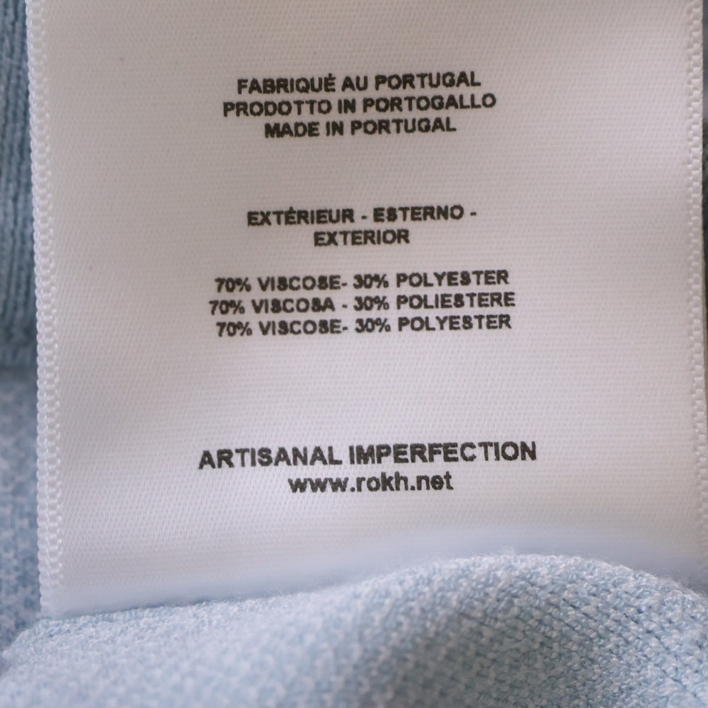 rokh(ロク) モノグラム ニットスカート ロゴ スカート レディース ブルー