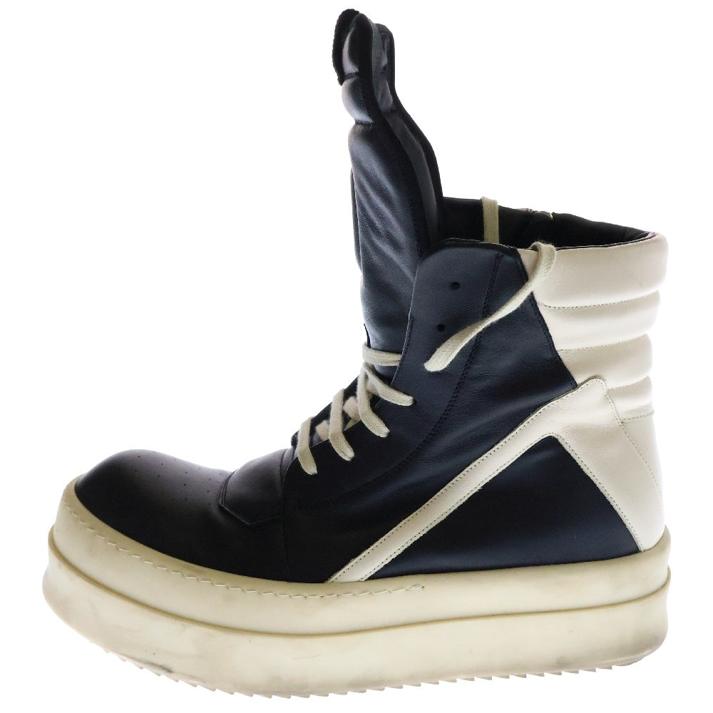 Rick Owens(リックオウエンス) MEGA BUMPER GEOBASKET メガバンパー ジオバスケット レザーハイカットスニーカー ブラック