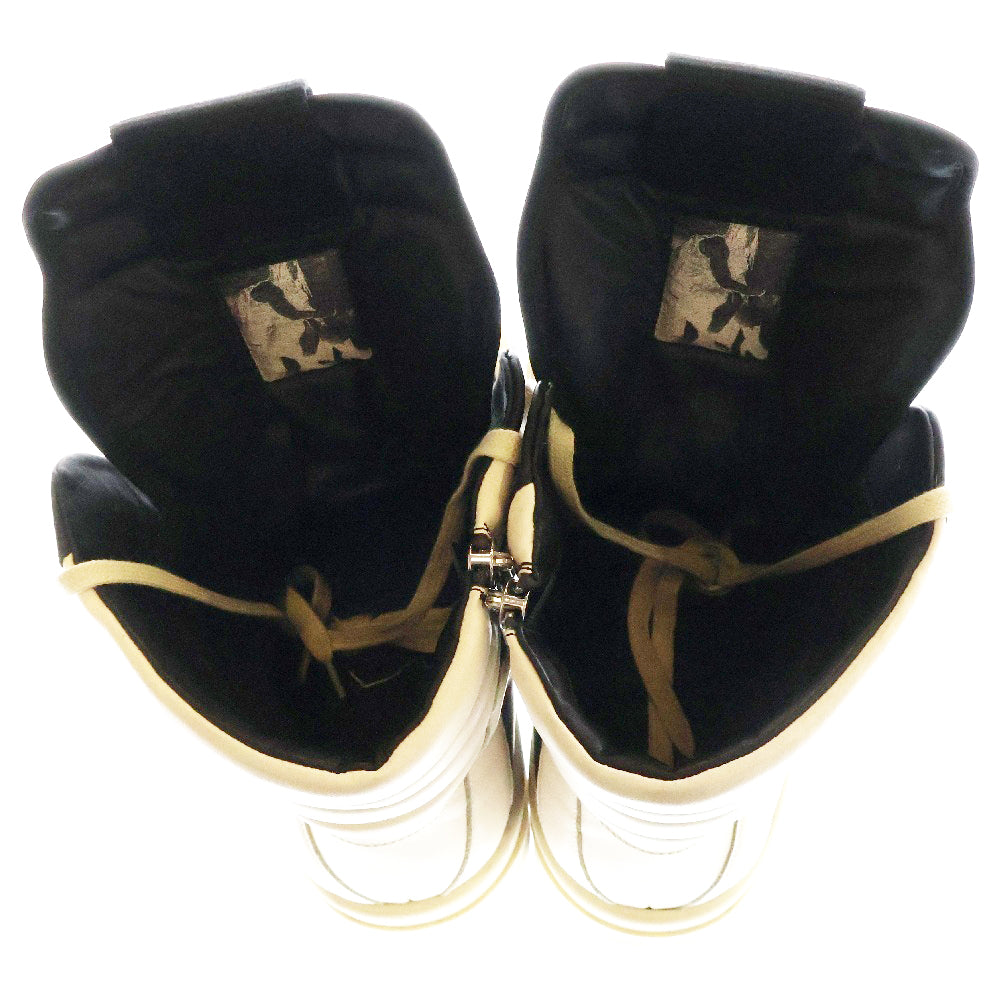 Rick Owens(リックオウエンス) MEGA BUMPER GEOBASKET メガバンパー ジオバスケット レザーハイカットスニーカー ブラック