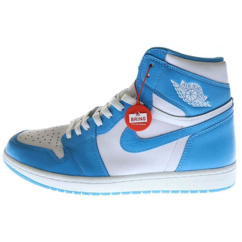NIKE(ナイキ) AIR JORDAN1 RETRO HIGH UNC エアジョーダン1 レトロ ハイカットスニーカー 555088-117 ブルー/ホワイト US11/29.0cm