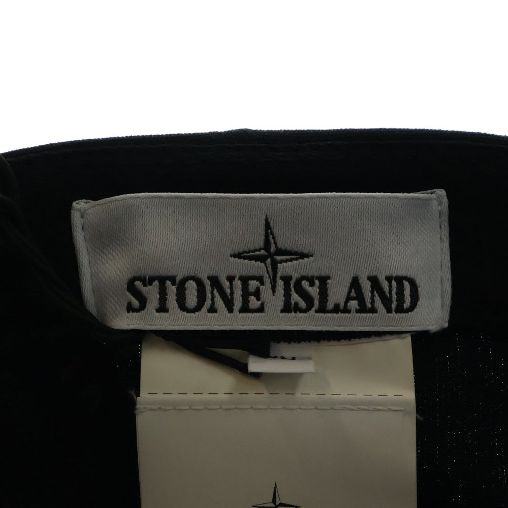 STONE ISLAND(ストーンアイランド) HAT / BLACK ロゴ ベースボールキャップ K1S159100996S0065 ブラック
