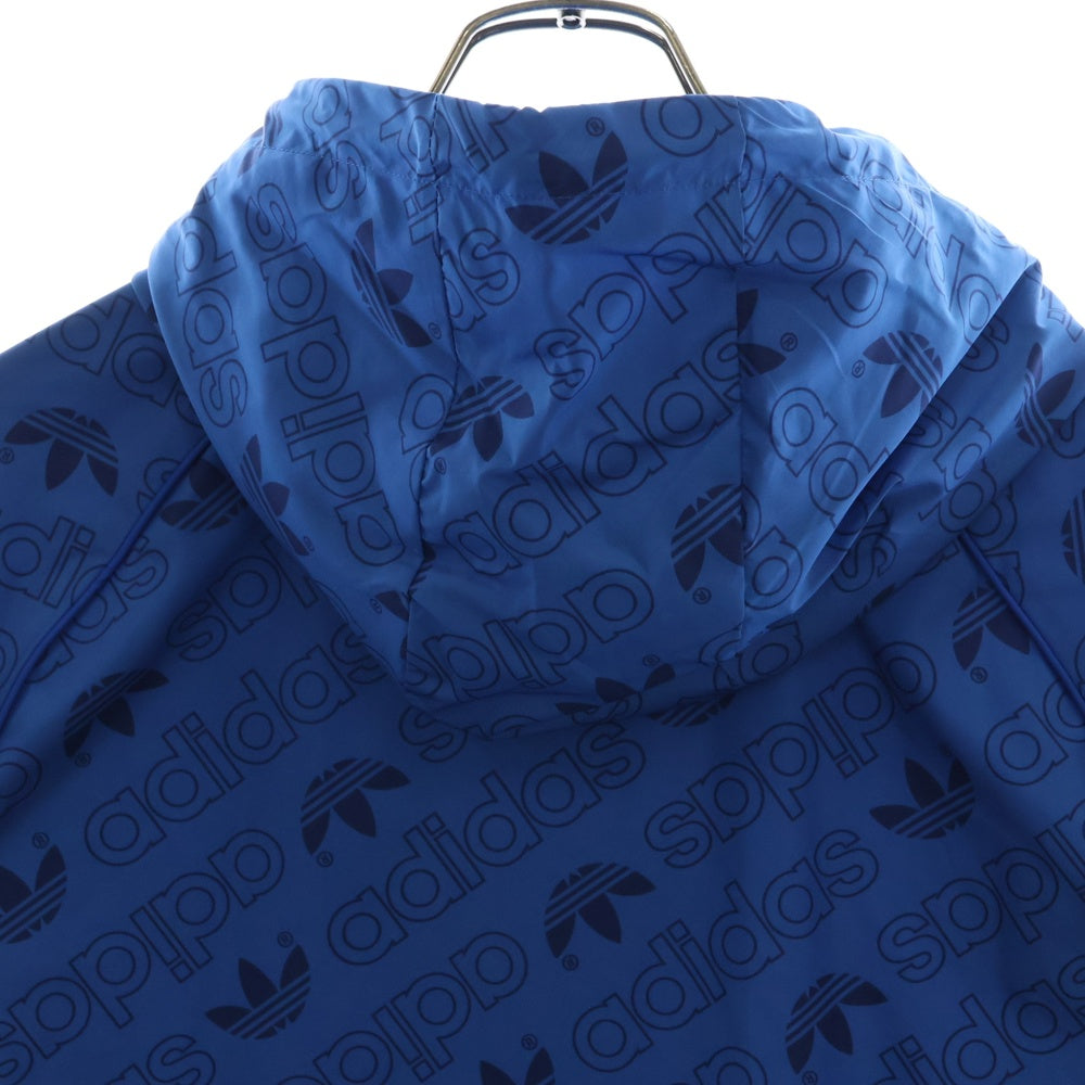 adidas Originals(アディダスオリジナルス) MONO WINDBREAKER モノ ウィンドブレーカー ロゴ総柄 ジャケット ブルー ED7046