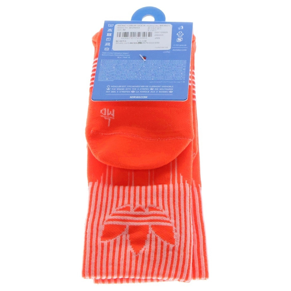 MONCLER(モンクレール) ×adidas Originals Logo Socks ×アディダス ロゴソックス オレンジ