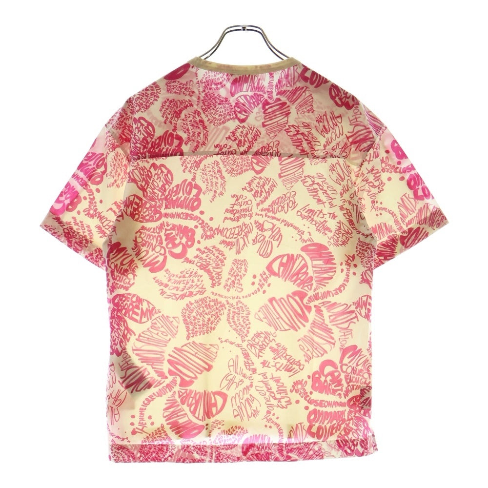 MARNI(マルニ) 21SS 総柄プリントTシャツ クルーネックTシャツ ホワイト/ピンク HUMU0009Q0 STJ333