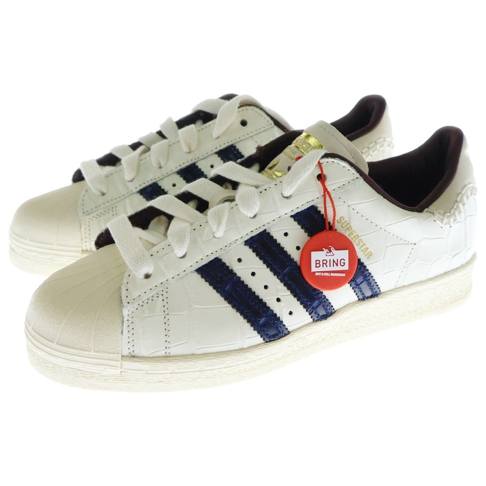 adidas Originals(アディダスオリジナルス) ×Wales Bonner Superstar ×ウェールズボナー スーパースター ローカットスニーカー ホワイト/ネイビー US5.5/23.5cm JP7161
