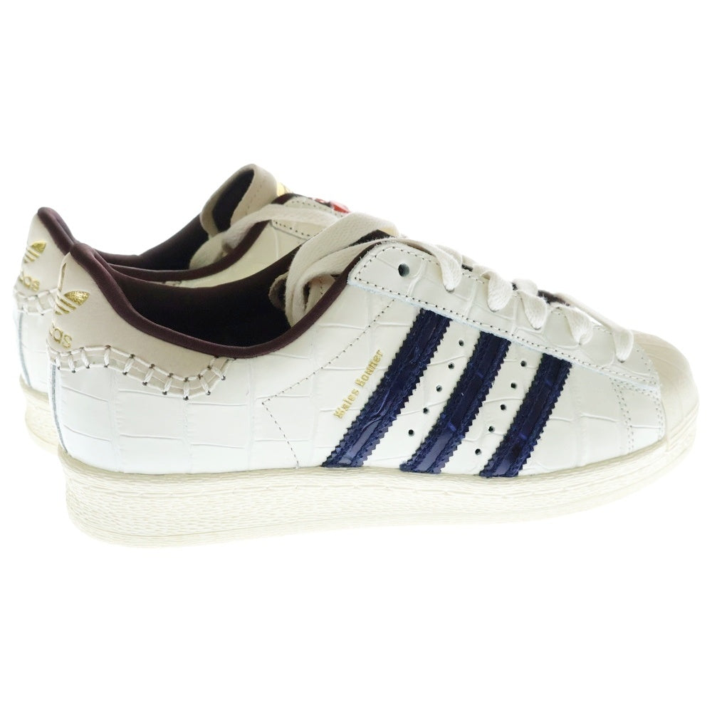 adidas Originals(アディダスオリジナルス) ×Wales Bonner Superstar ×ウェールズボナー スーパースター ローカットスニーカー ホワイト/ネイビー US5.5/23.5cm JP7161