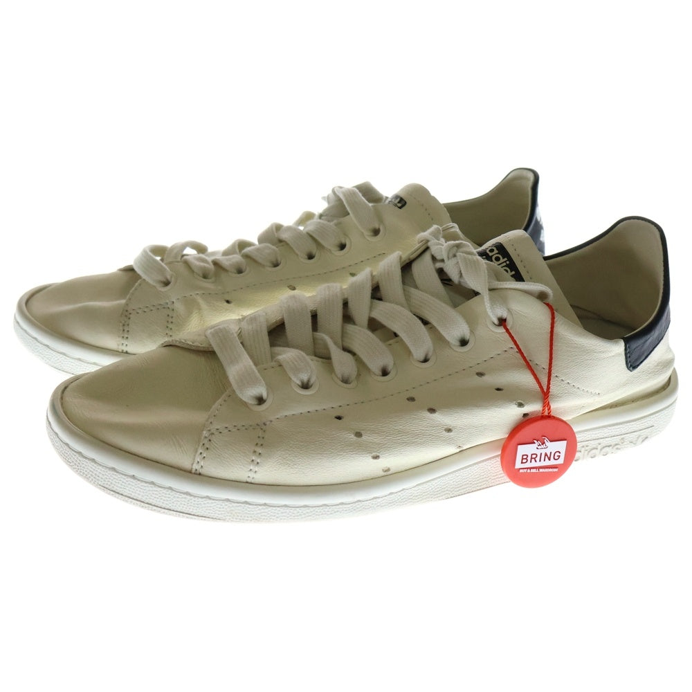 BALENCIAGA(バレンシアガ) 22AW×adidas STAN SMITH アディダス スタンスミス ヴィンテージ ダメージ加工 ローカットスニーカー レディース ホワイト/ブラック US8/24cm 721836 WBDV338