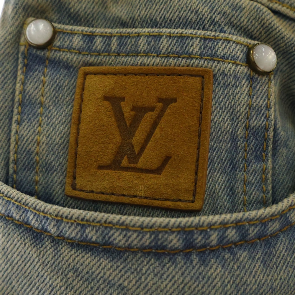 LOUIS VUITTON(ルイヴィトン) 25SS フレアフィット デニムパンツ LVロゴ ブーツカットデニム RM251MQ PCP HSD47E インディゴ