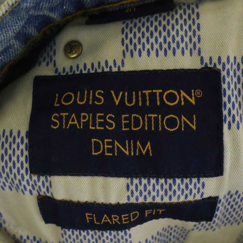 LOUIS VUITTON(ルイヴィトン) 25SS フレアフィット デニムパンツ LVロゴ ブーツカットデニム RM251MQ PCP HSD47E インディゴ