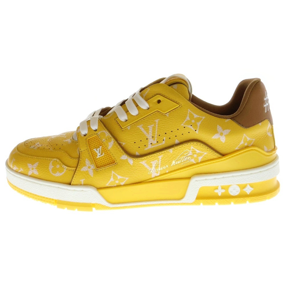 LOUIS VUITTON(ルイヴィトン) 25AW Pharrell Williams LV Trainer ファレルウィリアムス LVトレイナー ラインスニーカー ローカットスニーカー シューズ イエロー
