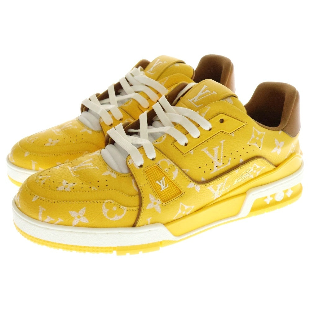 LOUIS VUITTON(ルイヴィトン) 25AW Pharrell Williams LV Trainer ファレルウィリアムス LVトレイナー ラインスニーカー ローカットスニーカー シューズ イエロー