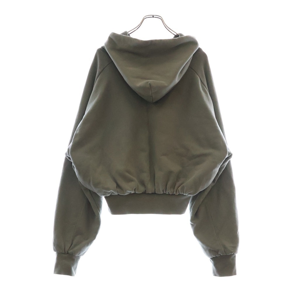 entire studios(エンタイア スタジオ) DOUBLE DOUBLE HOOD ショート丈 プルオーバーパーカー グレー ES2367