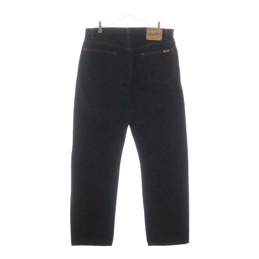 Levi's SIGNATURE(リーバイスシグネチャー) ブラウンステッチ ストレートデニムパンツ ブラック