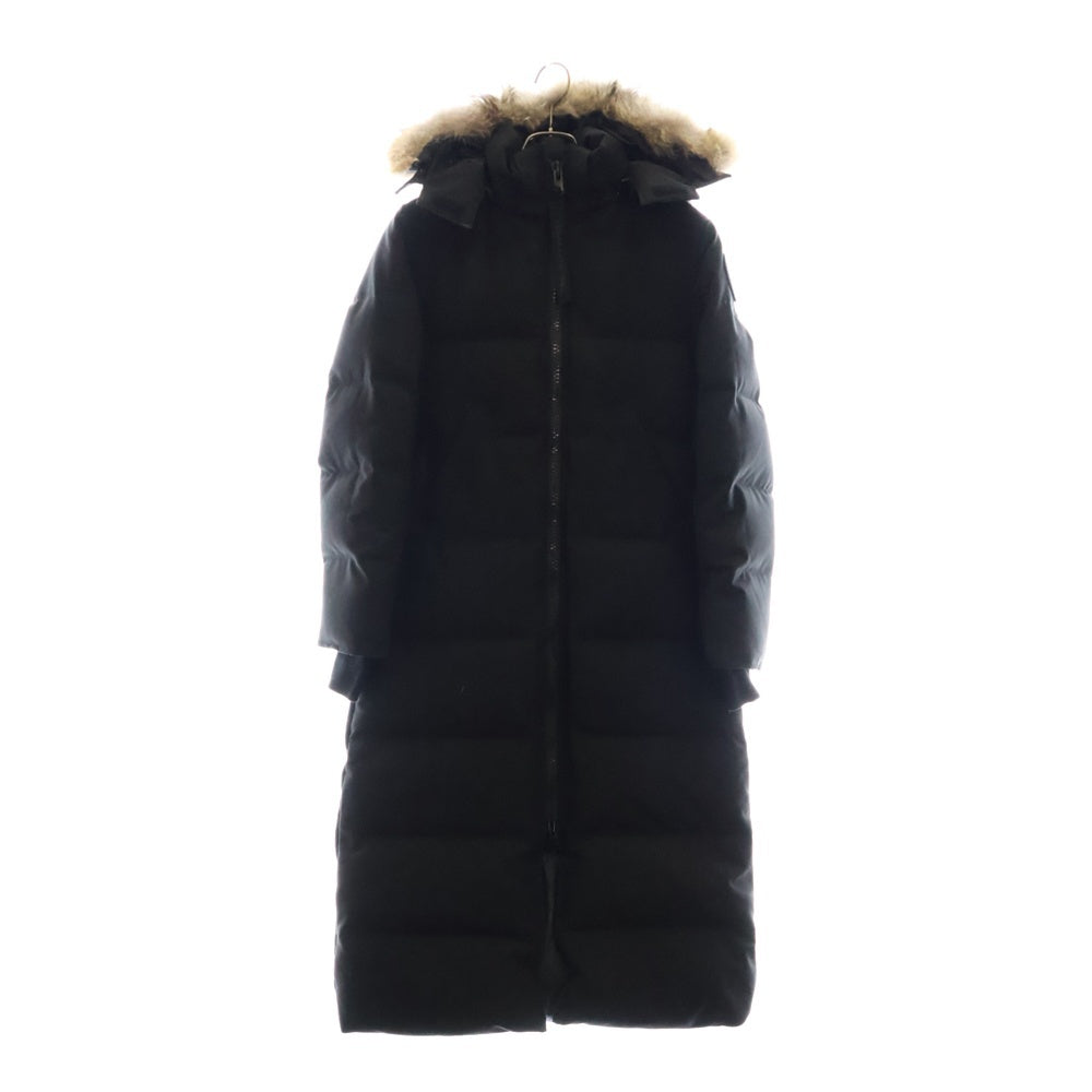 CANADA GOOSE(カナダグース) × RON HERMAN ファーフード付 ロングダウンコート ブラック レディース 3035LAH