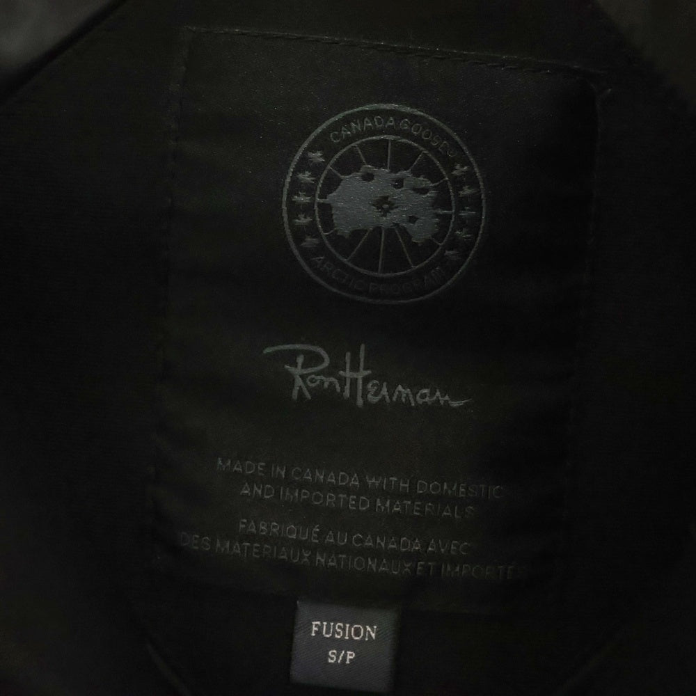 CANADA GOOSE(カナダグース) × RON HERMAN ファーフード付 ロングダウンコート ブラック レディース 3035LAH
