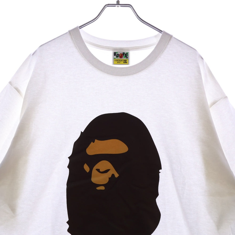 A BATHING APE(アベイシングエイプ) BY BATHING APE TEE フロントプリント クルーネック半袖Tシャツカットソー ホワイト 001TEL301002M