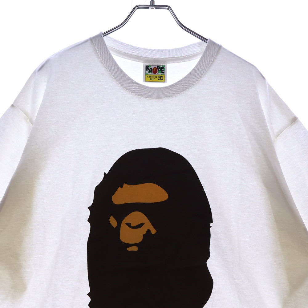 A BATHING APE(アベイシングエイプ) BY BATHING APE TEE フロントプリント クルーネック半袖Tシャツカットソー ホワイト 001TEL301002M
