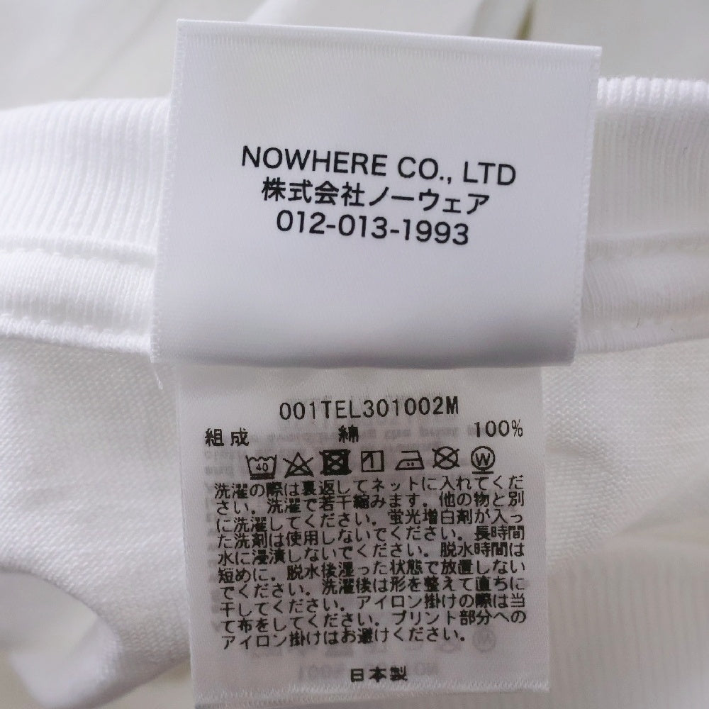 A BATHING APE(アベイシングエイプ) BY BATHING APE TEE フロントプリント クルーネック半袖Tシャツカットソー ホワイト 001TEL301002M