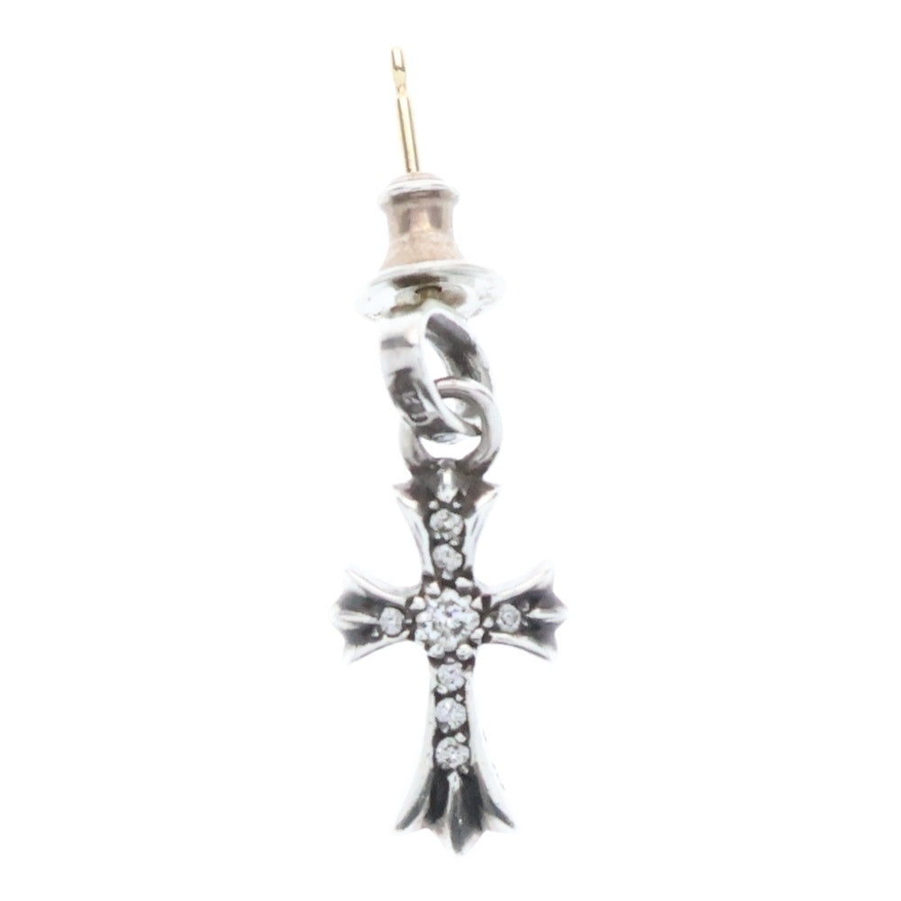 CHROME HEARTS(クロムハーツ) BBY F PPRCHN P/DIA ベイビーファットクロス ドロップピアス PAVEダイヤ シルバー