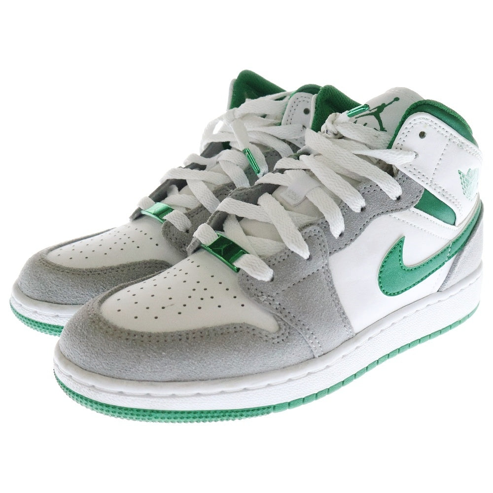 NIKE(ナイキ) WMNS AIR JORDAN 1 MID SE GS PINE GREEN DC7248-103 ウィメンズ エアジョーダン1 スペシャルエディション パイングリーン ミッドカットスニーカー US3.5/22.5cm