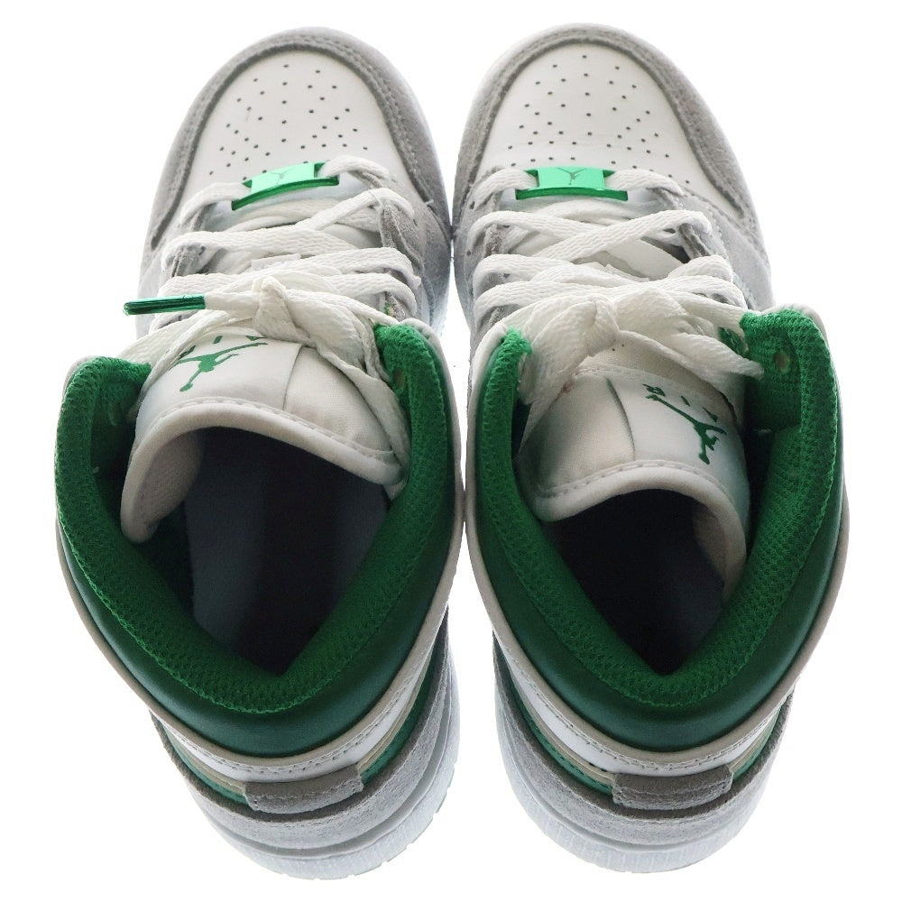 NIKE(ナイキ) WMNS AIR JORDAN 1 MID SE GS PINE GREEN DC7248-103 ウィメンズ エアジョーダン1 スペシャルエディション パイングリーン ミッドカットスニーカー US3.5/22.5cm