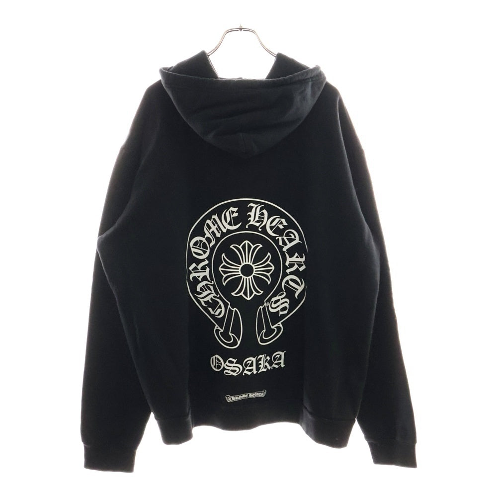 CHROME HEARTS(クロムハーツ) SWTSHRT PLVR LTD OSAKA 大阪限定 ホースシュープリント プルオーバースウェットパーカー フーディー ブラック
