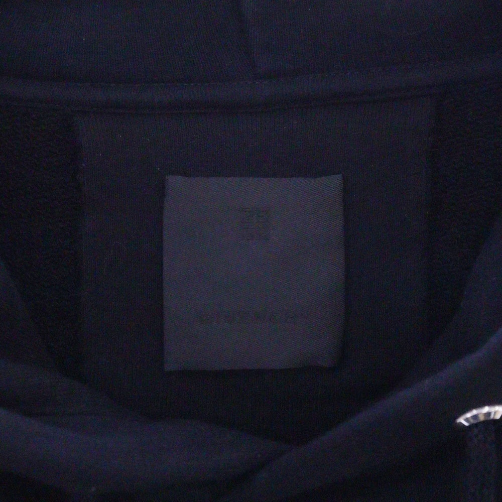 GIVENCHY(ジバンシィ) ロゴ刺?オーバーサイズ プルオーバーパーカー フーディ ブラック BMJ0CQ3Y6V
