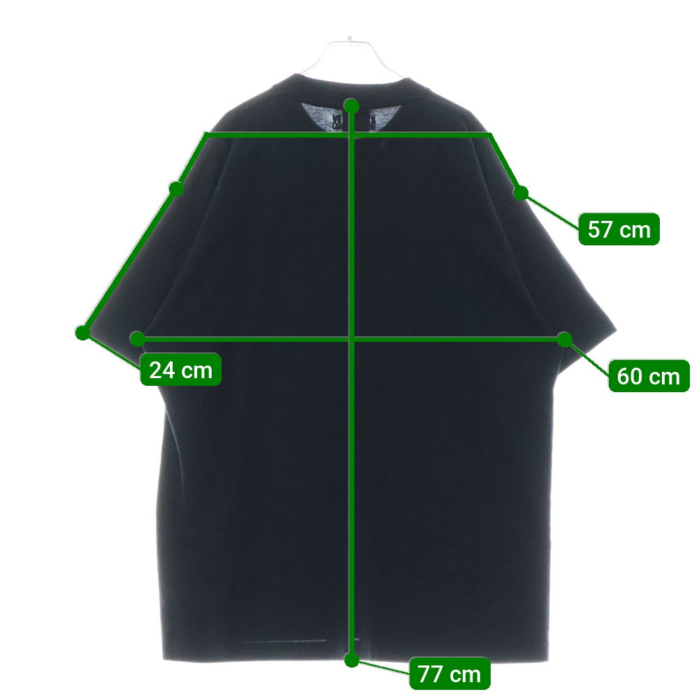 VETEMENTS(ヴェトモン) 22SS MULTICOLOR CRYSTAL LOGO T-SHIRT UE52TR510B マルチカラー クリスタルロゴ Tシャツ 半袖カットソー ブラック