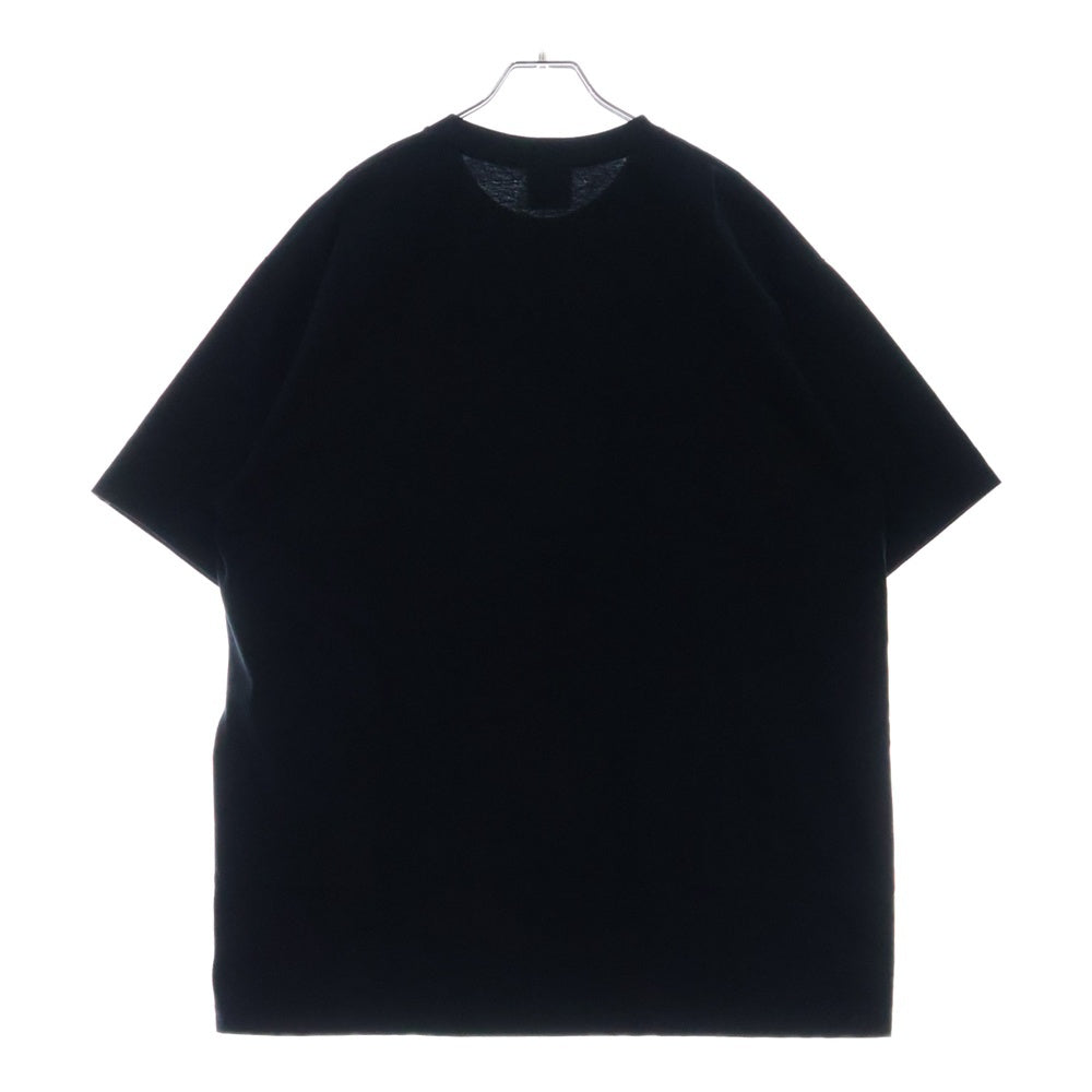 A BATHING APE(アベイシングエイプ) BY BATHING APE TEE フロントプリント クルーネック半袖Tシャツカットソー ブラック 001TEL301002M