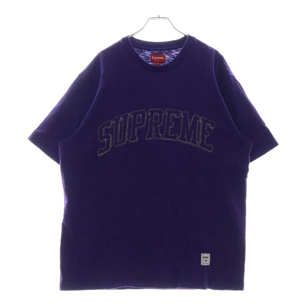 SUPREME(シュプリーム) 23SS Sketch Embroidered S/S Top スケッチ エンブロイダード クルーネック半袖Tシャツカットソー パープル