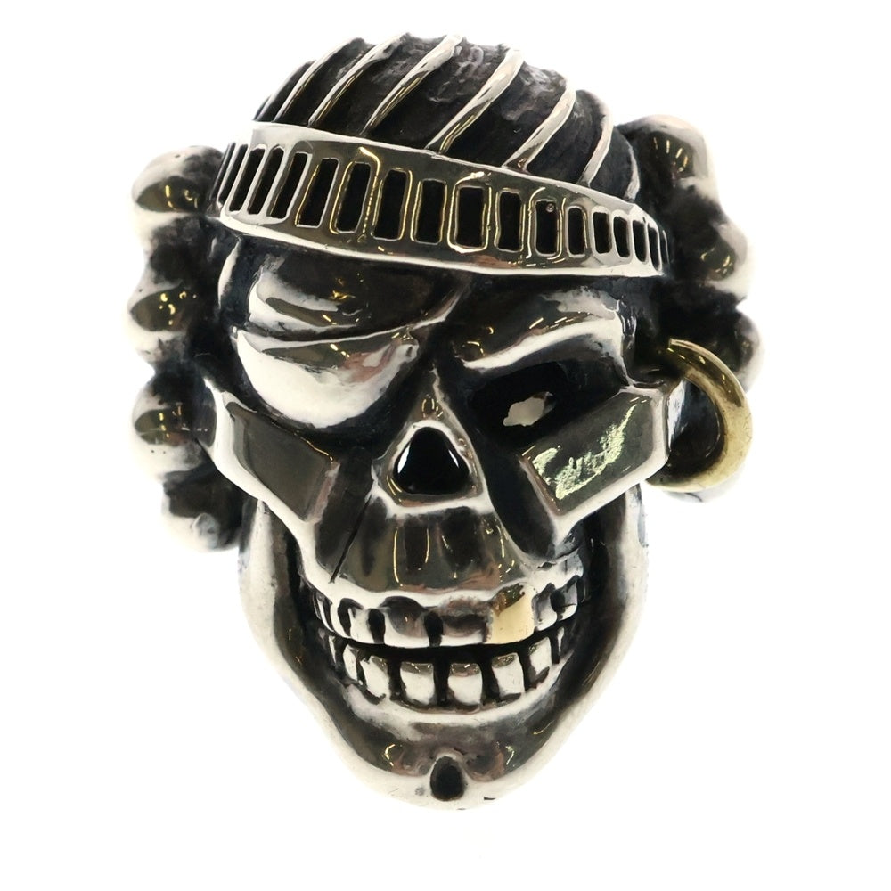 Leathers and Treasures(レザーズアンドトレジャーズ) pirates w/18k Earings & Tooth Ring パイレーツ スカルリング