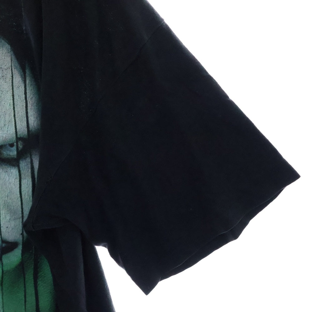 VINTAGE(ヴィンテージ) 90s MARILYN MANSON マリリンマンソンプリント クルーネック半袖Tシャツカットソー ブラック