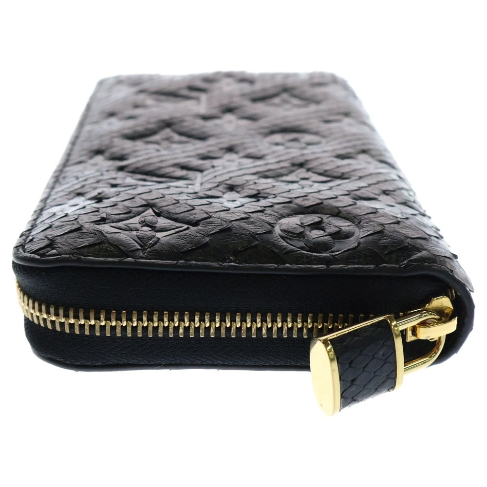 LOUIS VUITTON(ルイヴィトン) ジッピーロングウォレット エキゾチックレザー ラウンド長財布 ブラック N80686