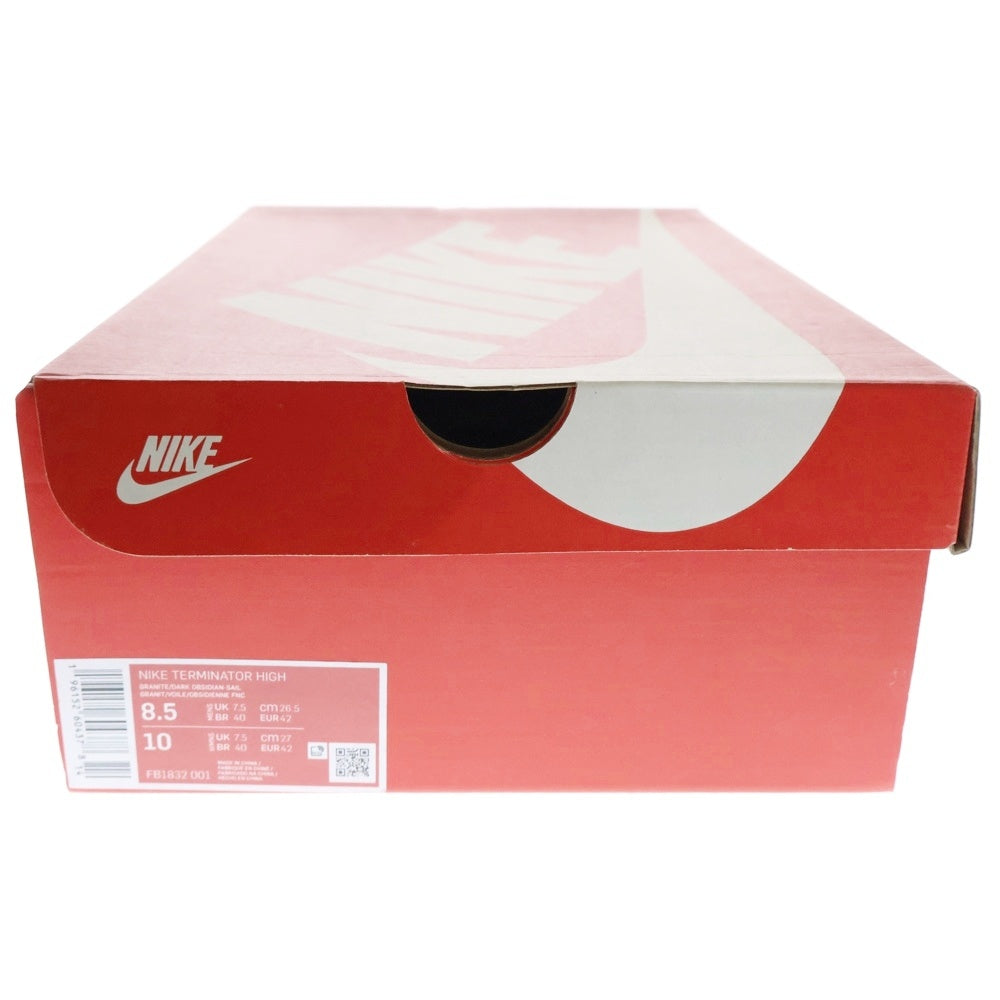 NIKE(ナイキ) Terminator High Georgetown (2022) ターミネーター ジョージタウン ハイカットスニーカー グレー/ネイビー US8.5/26.5cm FB1832-001