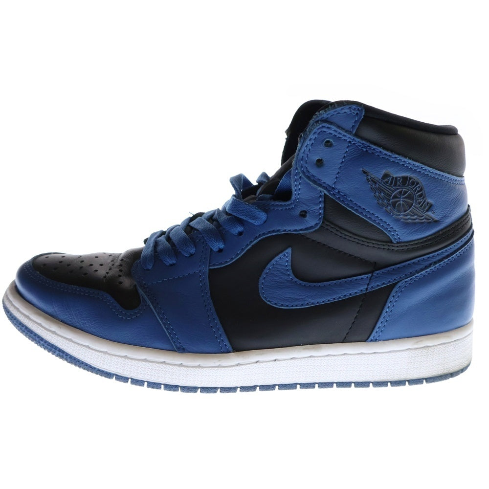 NIKE(ナイキ) Air Jordan 1 Retro High OG Dark Marina Blue エアジョーダン 1 レトロ OG ダークマリーナブルー ハイカットスニーカー ブラック/ブルー US9/27cm 555088-404