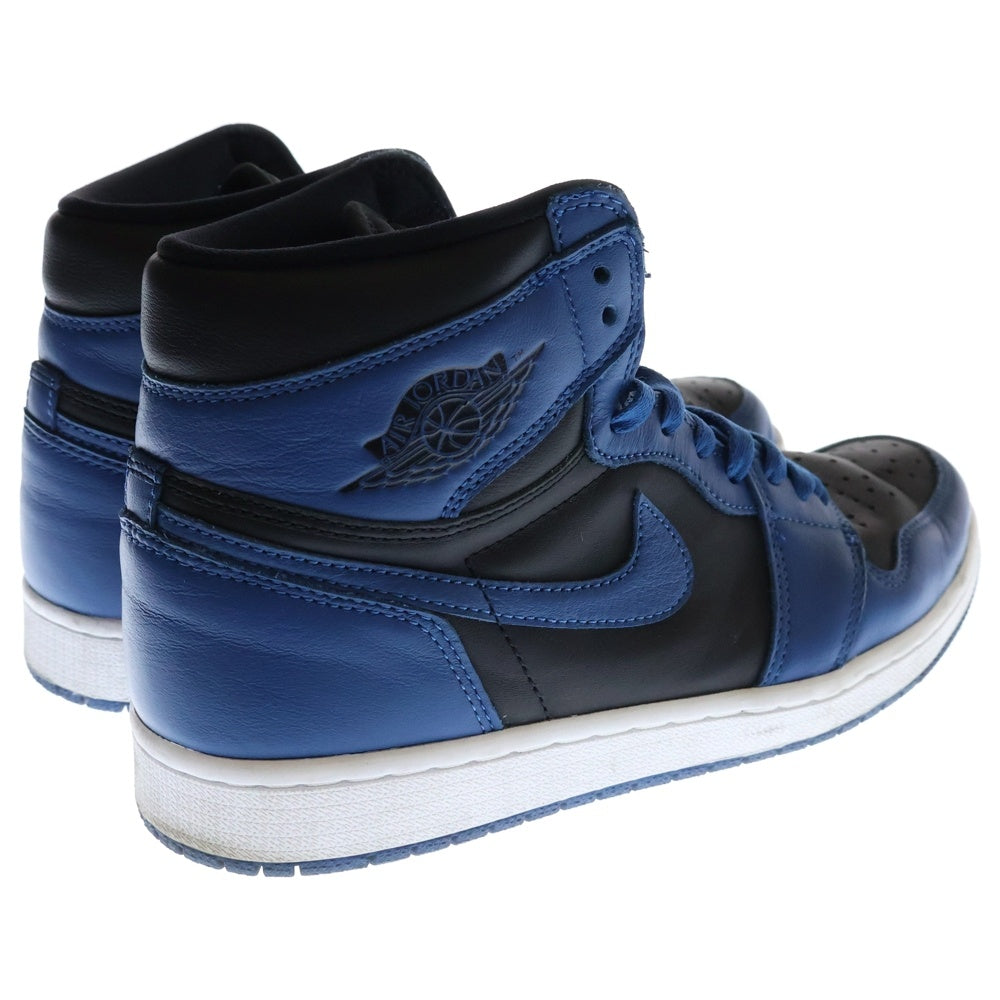 NIKE(ナイキ) Air Jordan 1 Retro High OG Dark Marina Blue エアジョーダン 1 レトロ OG ダークマリーナブルー ハイカットスニーカー ブラック/ブルー US9/27cm 555088-404
