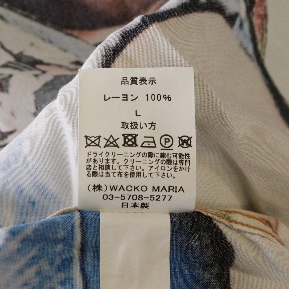 WACKO MARIA(ワコマリア) 21SS ×NICEDREAMS S/S HAWAIIAN SHIRT 総柄半袖アロハシャツ マルチカラー
