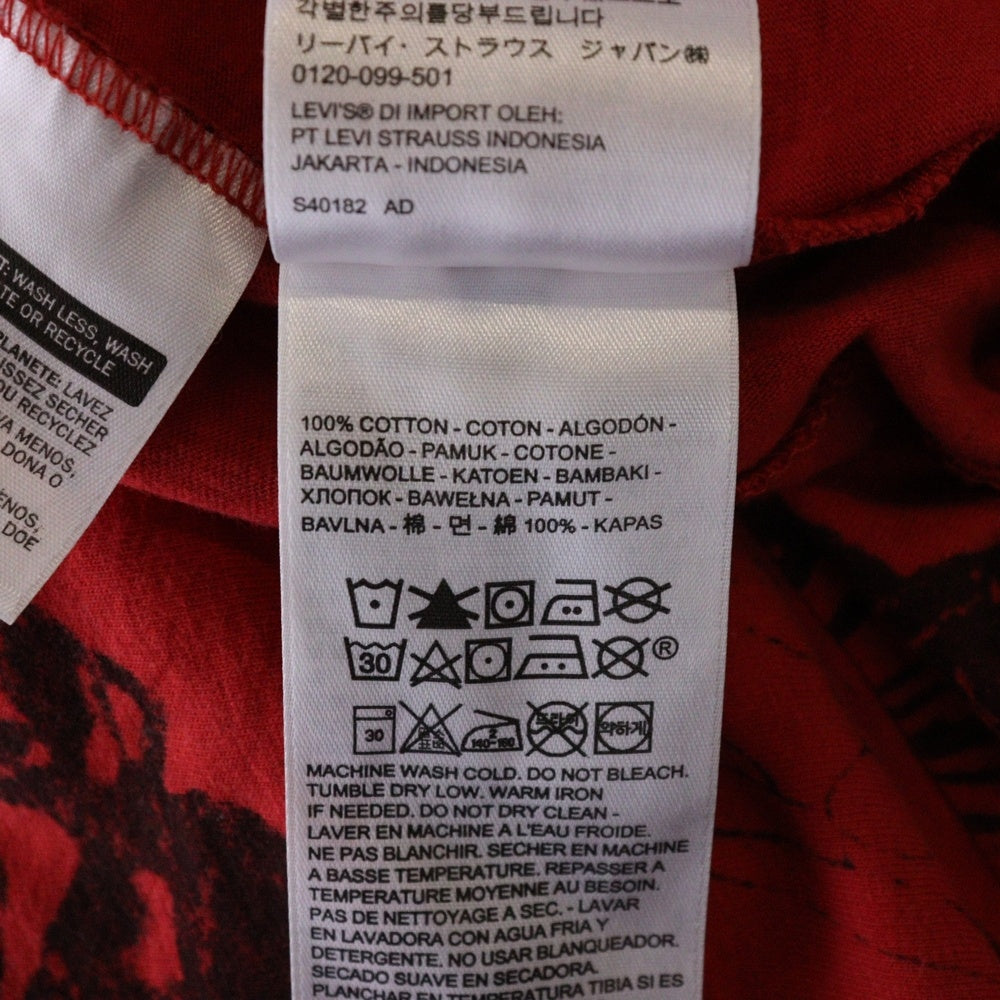 Levi's VINTAGE CLOTHING(リーバイス ビンテージ クロージング) Graphic Ants Tee グラフィックアンツ クルーネック半袖Tシャツカットソー レッド 55989-0016