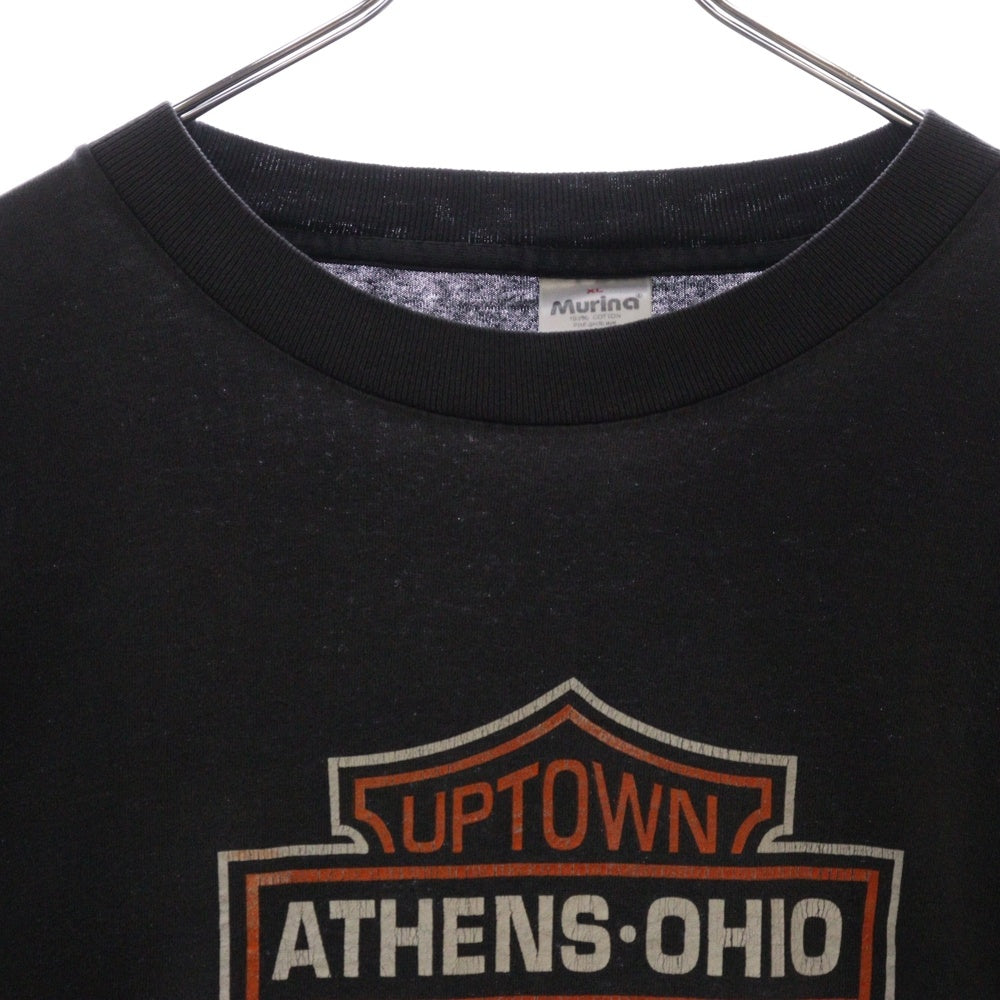 VINTAGE(ヴィンテージ) 90s ATHENS OHIO UOTOWN DOG アセンズ オハイオ州 クルーネック半袖Tシャツカットソー グレー