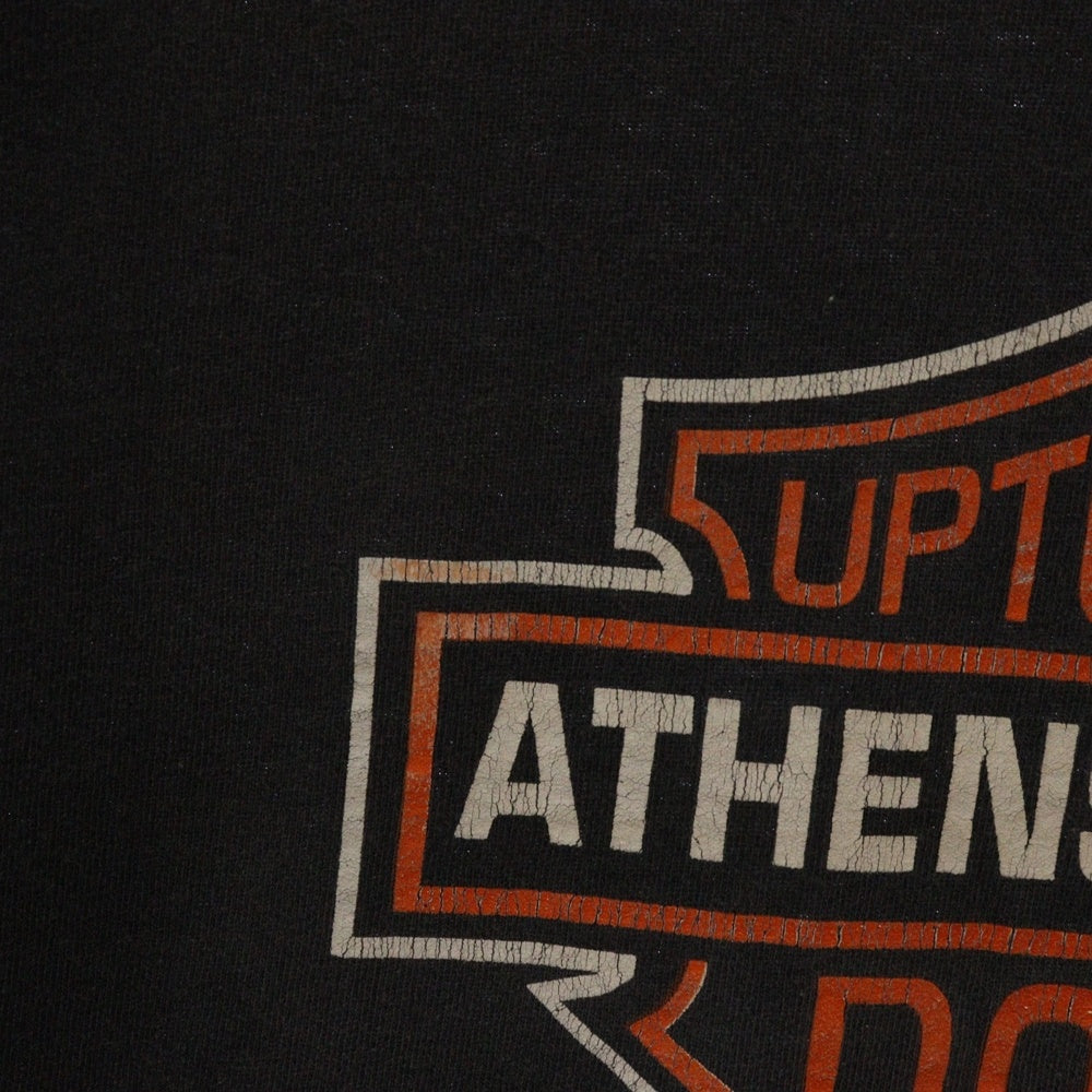 VINTAGE(ヴィンテージ) 90s ATHENS OHIO UOTOWN DOG アセンズ オハイオ州 クルーネック半袖Tシャツカットソー グレー
