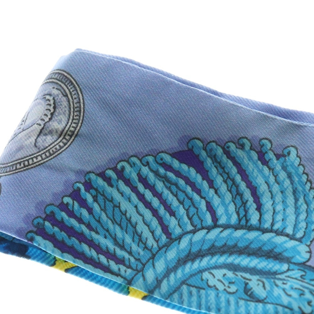 HERMES(エルメス) EPAULETTES 肩章 ツイリー シルクスカーフ ブルー レディース