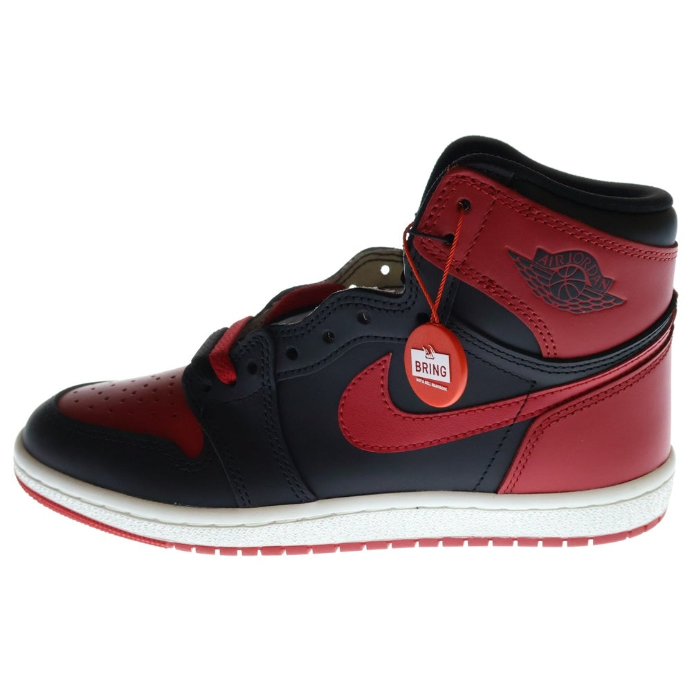 NIKE(ナイキ) AIR JORDAN1 HIGH 85 BRED(2025) HV6674-067 エアジョーダン1 ブレッド ハイカットスニーカー ブラック/レッド US7.5/25.5cm