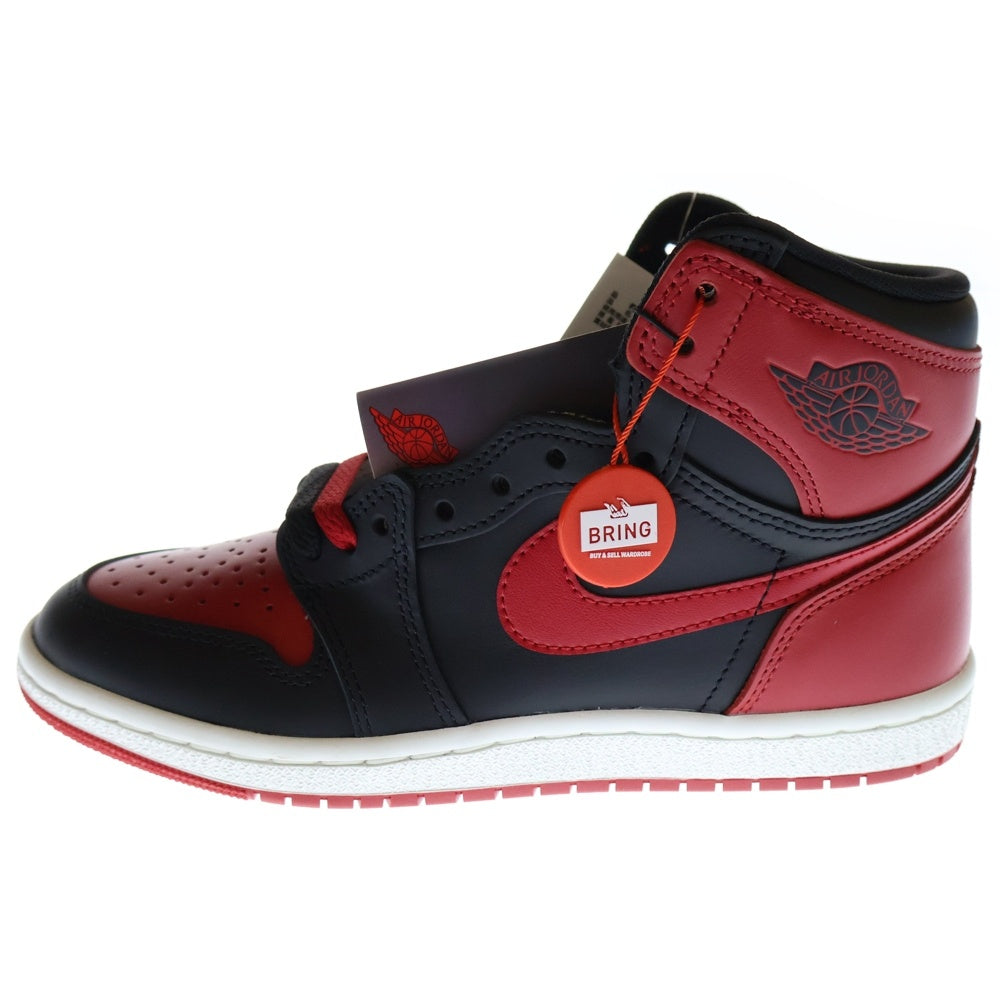 NIKE(ナイキ) AIR JORDAN1 HIGH 85 BRED(2025) HV6674-067 エアジョーダン1 ブレッド ハイカットスニーカー ブラック/レッド US7/25cm