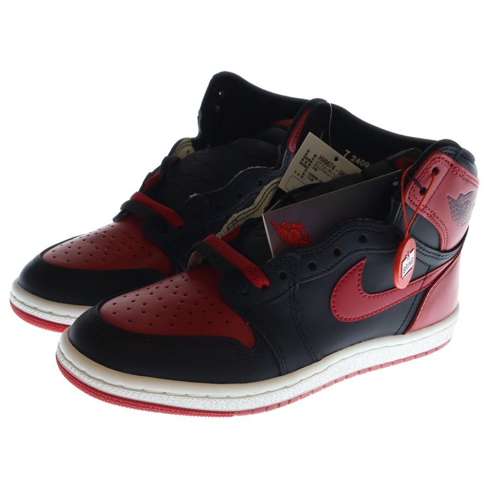 NIKE(ナイキ) AIR JORDAN1 HIGH 85 BRED(2025) HV6674-067 エアジョーダン1 ブレッド ハイカットスニーカー ブラック/レッド US7/25cm