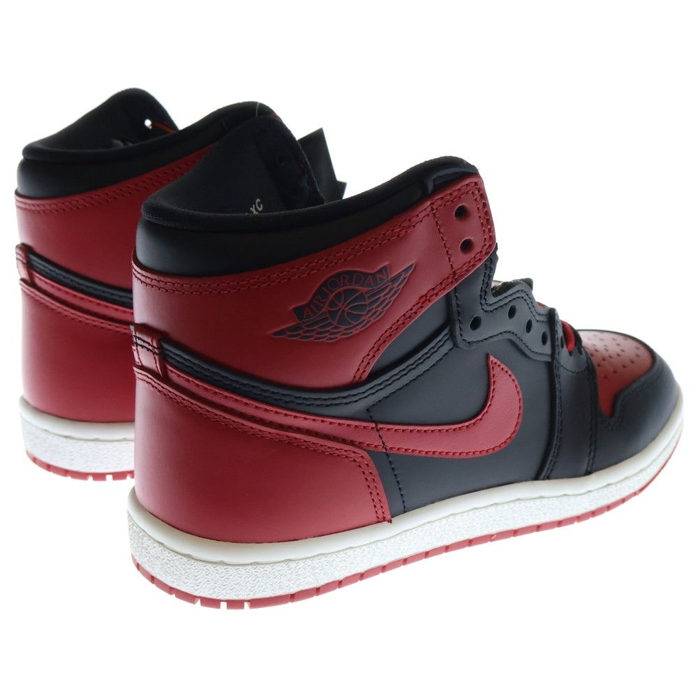 NIKE(ナイキ) AIR JORDAN1 HIGH 85 BRED(2025) HV6674-067 エアジョーダン1 ブレッド ハイカットスニーカー ブラック/レッド US7/25cm