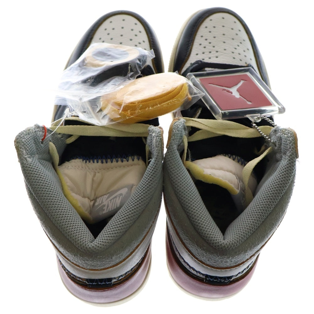 NIKE(ナイキ) ×UNION AIR JORDAN 1 RETRO HI NRG BV1300-106 ユニオン エアジョーダン1 ハイカットスニーカー ブラック/レッド/ホワイト US8.5/26.5cm