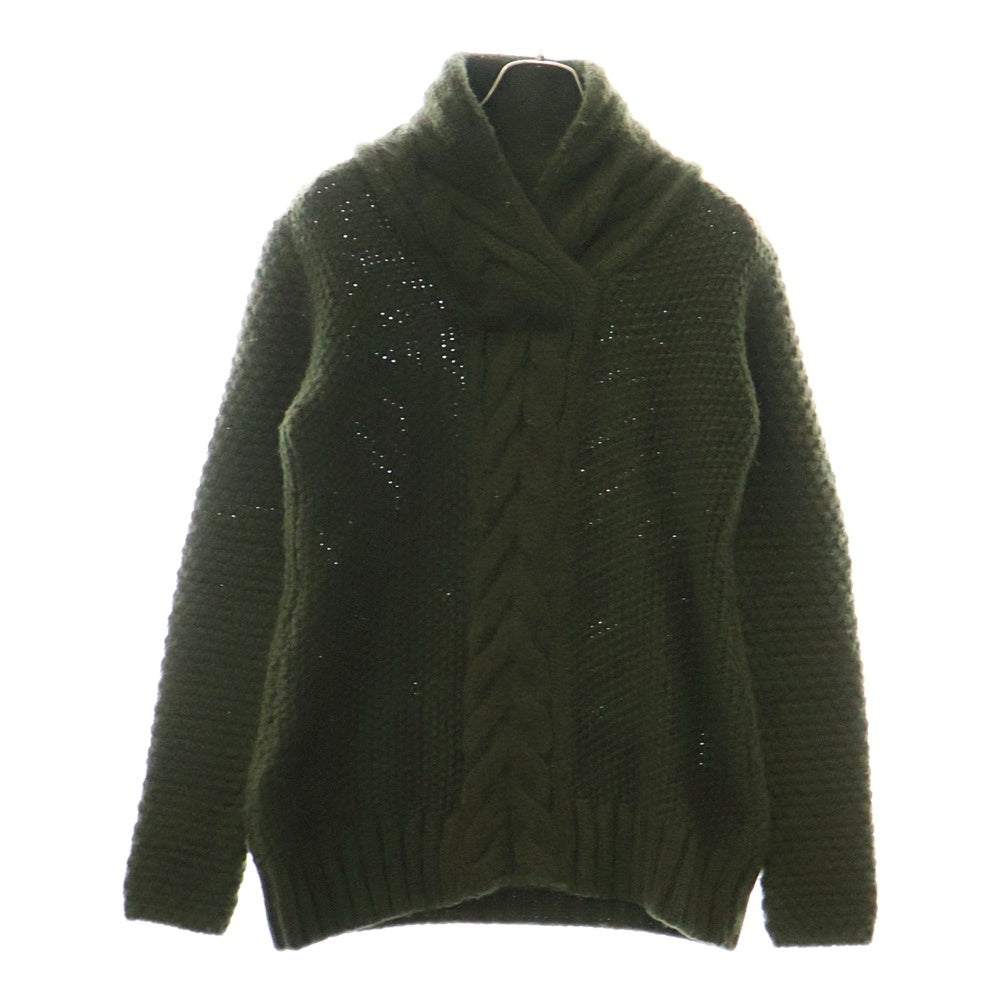 BALENCIAGA(バレンシアガ) ウール混ケーブルニット グリーン 181574 T1085