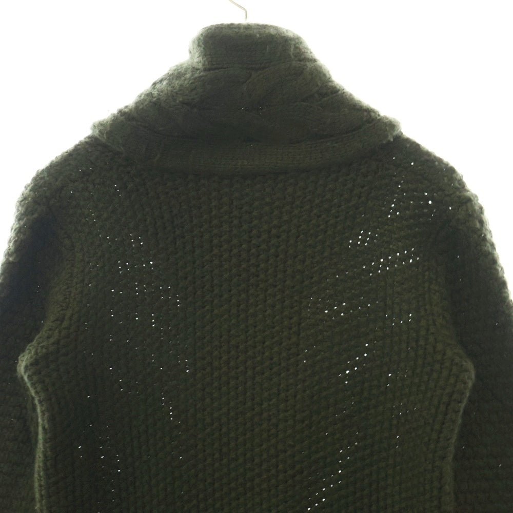 BALENCIAGA(バレンシアガ) ウール混ケーブルニット グリーン 181574 T1085